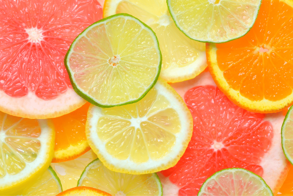 nakrájené plátky citrusových plodů